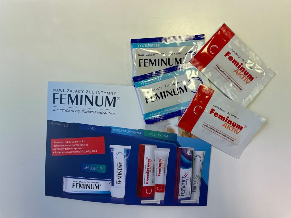 Próbki żeli intymnych Feminum dostępne w gabinecie